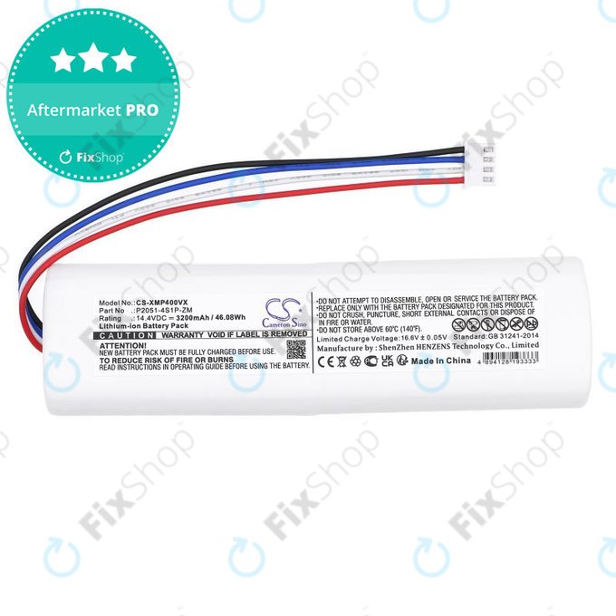 Baterie pentru Xiaomi Mi Robot Vacuum Mop 2, Mijia Sweeping Vacuum Cleaner 2C, 3200mAh, Li-Ion, 14.4V, P2051-4S1P-ZM, HQ