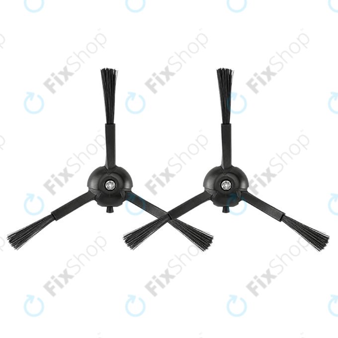 Perie laterală, 2 buc., Negru pentru Roborock Qrevo MaxV, Pro, Plus, S