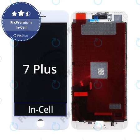 Apple iPhone 7 Plus - Ecran LCD + Sticlă Tactilă + Ramă (White) In-Cell FixPremium
