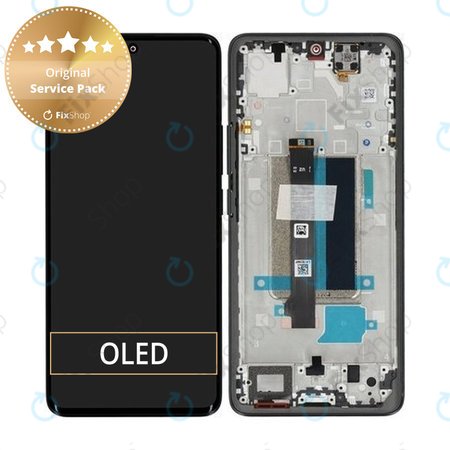 Xiaomi Redmi Note 13 Pro+ 23090RA98C - Ecran LCD + Sticlă Tactilă + Ramă (Midnight Black) - 560002N16U00 Genuine Service Pack