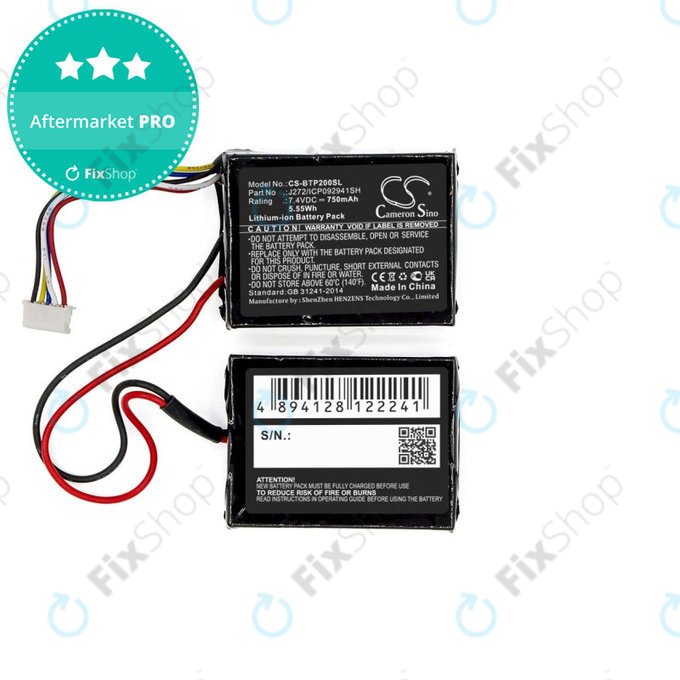 Baterie pentru Beats Pill 2.0, 750mAh, Li-Ion, 7.4V, J272/ICP092941SH, HQ