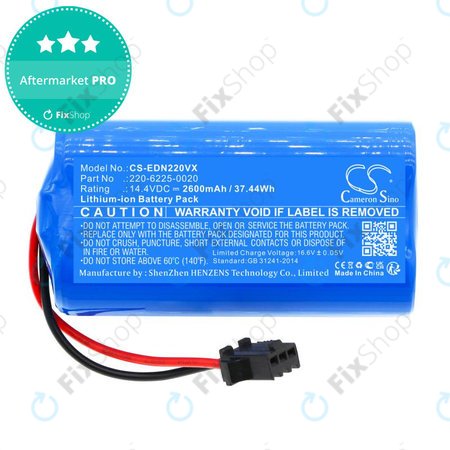 Baterie pentru Lenovo, Neebo, Prixton, Ecovacs, Ultenic, 2600mAh, Li-Ion, 14.4V, 220-6225-0020, HQ