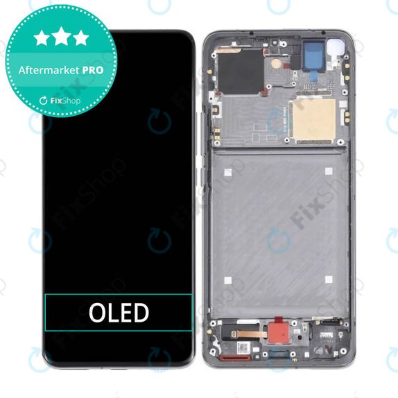 Xiaomi Mi 11 Ultra - Ecran LCD + Sticlă Tactilă + Ramă (Ceramic Black) OLED