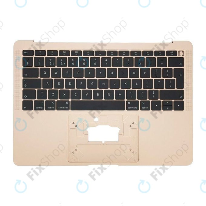 Apple MacBook Air 13" A1932 (2018 - 2019) - Superior Ramă Tastatură + Tastatură UK (Gold)