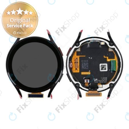 Samsung Galaxy Watch 5 44mm R915 - Ecran LCD + Sticlă tactilă + Ramă (Graphite) - GH82-30043A Genuine Service Pack