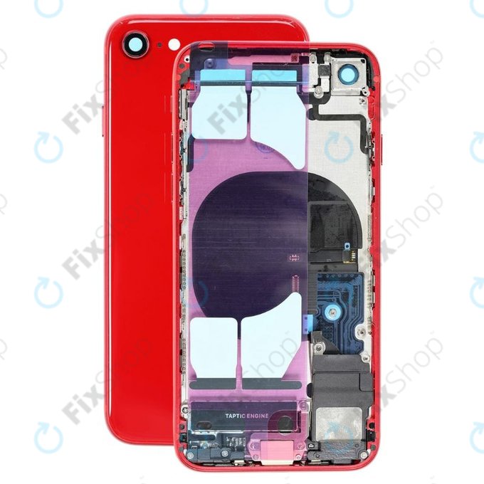 Apple iPhone 8 - Carcasă Spate cu Piese Mici (Red)
