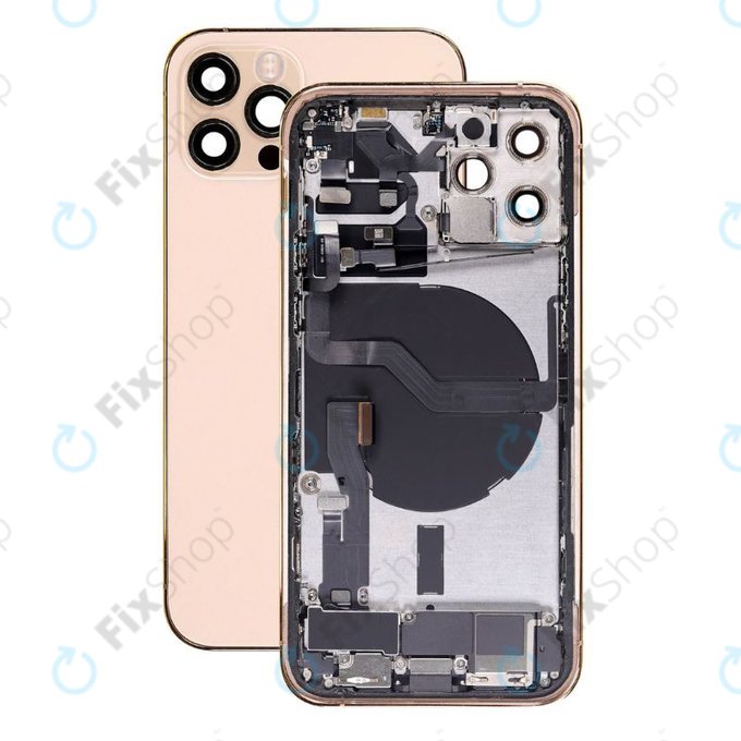 Apple iPhone 12 Pro - Carcasă Spate cu Piese Mici (Gold)
