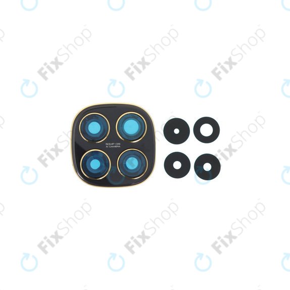 Xiaomi Poco X7 - Sticlă Cameră Spate cu Ramă (Black)