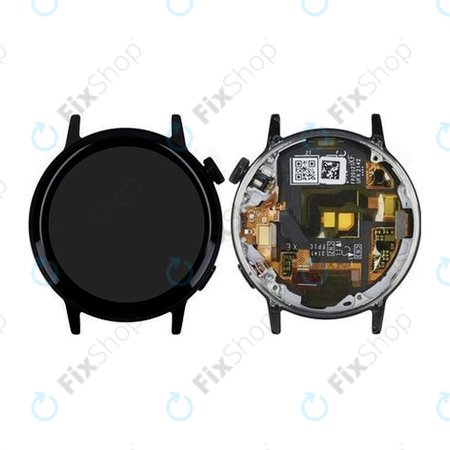 Huawei Watch GT3 Milo B19T 42mm - Ecran LCD + Sticlă Tactilă + Ramă (Black Stainless Steel) - 02354QVK Genuine Service Pack