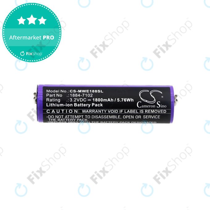 Baterie pentru Moser Ermila 1884, 1885, Wahl 1884 LI+PRO, Wahl Ermila 1884, 1885, 1800mAh, LiFePO4, 3.2V, -, HQ