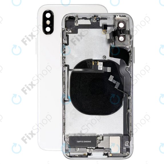 Apple iPhone XS - Carcasă Spate cu Piese Mici (Silver)