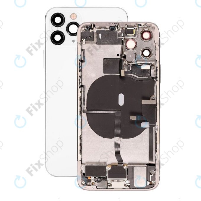 Apple iPhone 11 Pro - Carcasă Spate cu Piese Mici (Silver)