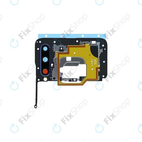 Huawei Honor 20 Lite - Ramă + Geam Cameră spate + NFC (Phantom Blue) - 02352QMS
