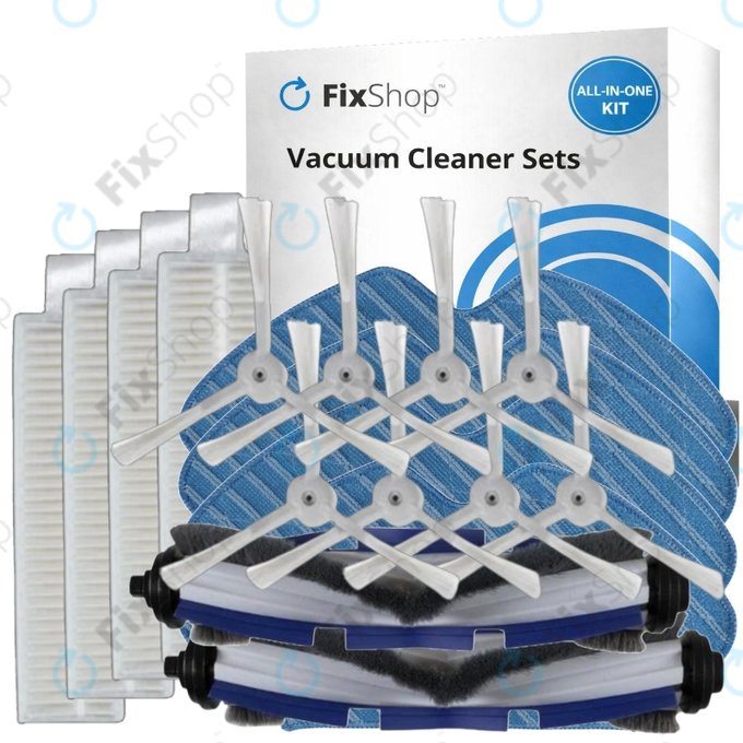 Set de piese de schimb pentru Rowenta Explorer s60 (2x Perie principală, 4x Filter, 8x Perie laterală, 4x Mop)
