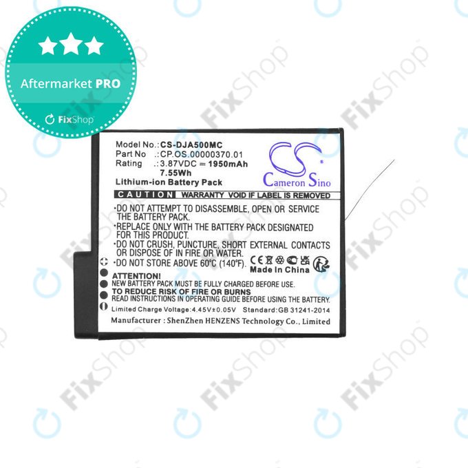 Baterie pentru DJI Osmo Action 5, 1950mAh, Li-Ion, 3.87V, CP.OS.00000370.01, HQ