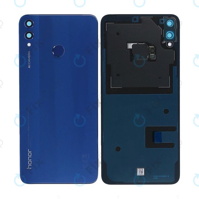 Huawei Honor 8X - Carcasă Baterie + Senzor Ampentruntă (Blue) - 02352EAN, 02352END Genuine Service Pack