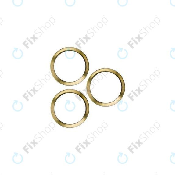 Apple iPhone 12 Pro - Ramă Diapozitiv Cameră (Gold) - 3buc