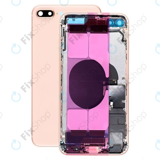 Apple iPhone 8 Plus - Carcasă spate cu piese mici (Gold)