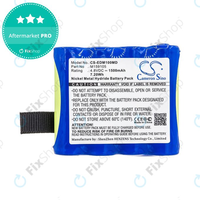 Baterie pentru Edan Cs-01, Edan H100, Edan H100b, Edan H100n, 1500mAh, Ni-MH, 4.8V, 4XNR49AA1500P, HQ