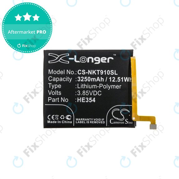 Baterie pentru Nokia 9 PureView, 3250mAh, Li-Pol, 3.85 V, HE354, HQ