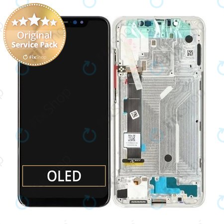 Xiaomi Mi 8 - Ecran LCD + Sticlă Tactilă + Ramă (Silver) - 560310020033, 560310002033 Genuine Service Pack