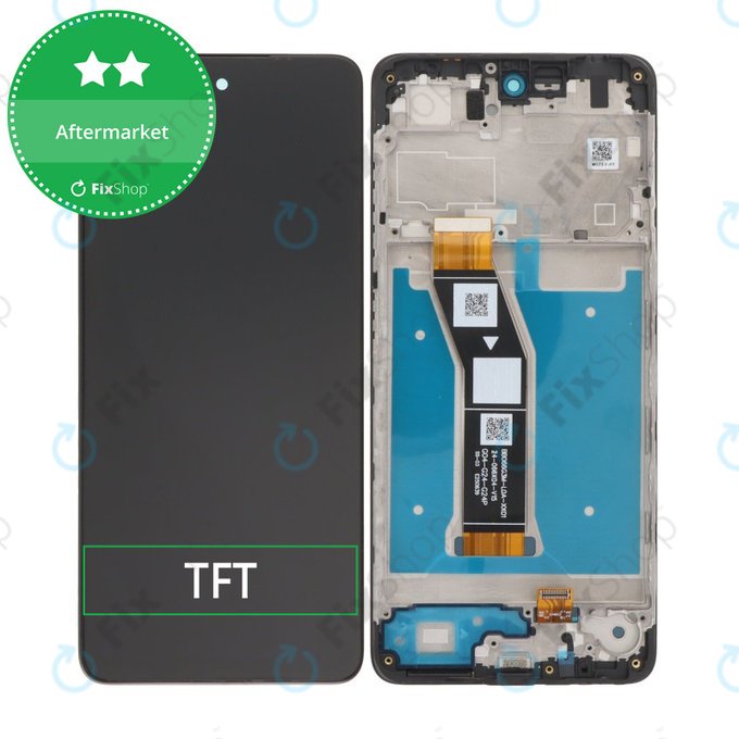 Motorola Moto G04 - Ecran LCD + Sticlă Tactilă + Ramă (Black) TFT