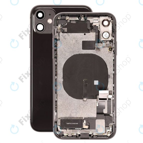 Apple iPhone 11 - Carcasă Spate cu Piese Mici (Black)