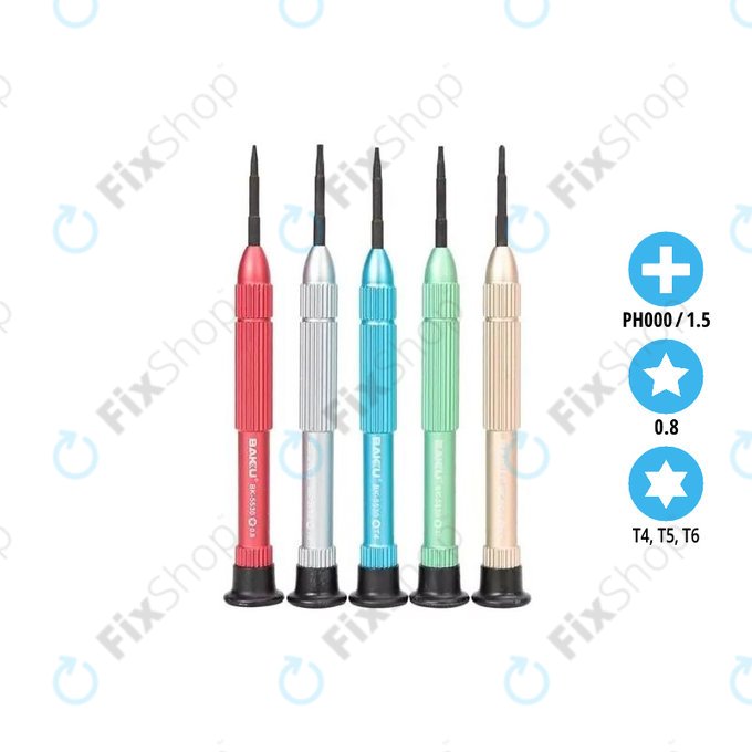 Baku BK-5530 - Set de șurubelnițe pentru Service Laptop (5buc)