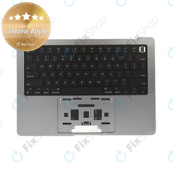Ramă superioară tastatură pentru MacBook Pro 14", A2442 (2021), A2779 (2023), cu tastatură US și baterie, Space Gray, 661-32210, Genuine Apple