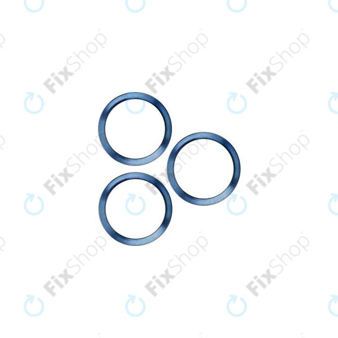 Apple iPhone 12 Pro - Ramă Diapozitiv Cameră (Blue) - 3buc