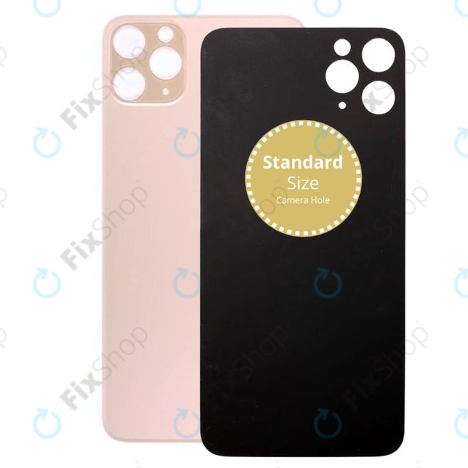 Apple iPhone 11 Pro Max - Sticlă Carcasă Spate (Gold)
