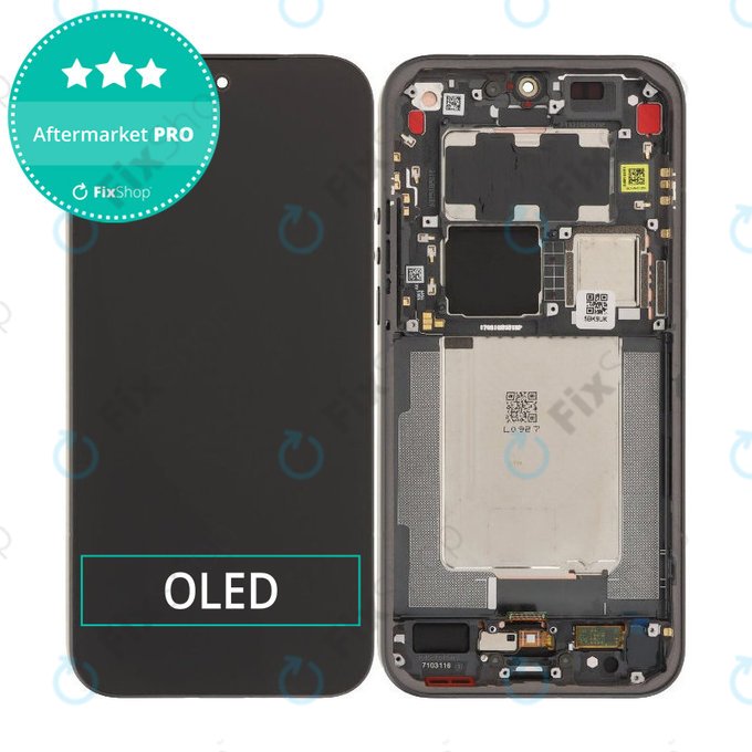 Ecran OLED pentru Xiaomi 17 Ultra, Black, Sticlă tactilă cu ramă