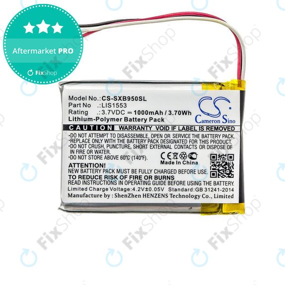 Baterie pentru Sony Mdr-Xb950n1, Srs-Ws1, 1000mAh, Li-Pol, 3.7V, LIS1553, HQ