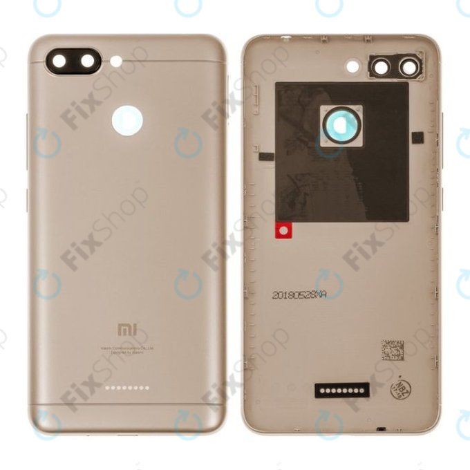 Xiaomi Redmi 6 - Carcasă Baterie (Gold) - 552228800021, 552226500021 Genuine Service Pack