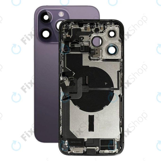 Apple iPhone 14 Pro Max - Carcasă Spate cu Piese Mici (Deep Purple)
