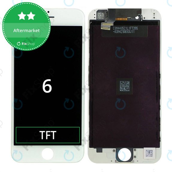 Ecran pentru iPhone 6, White, Sticlă tactilă cu ramă