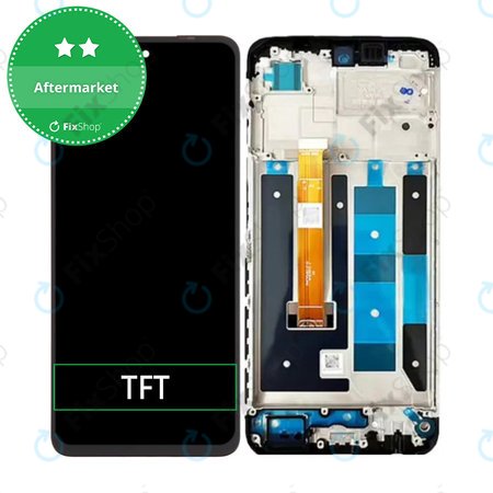 Oppo A58 CPH2577 - Ecran LCD + Sticlă Tactilă + Ramă (Black) TFT