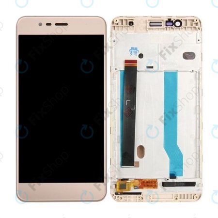 Asus Zenfone 3 Max ZC520TL - LCD + Sticlă Tactilă + Ramă (Auriu)