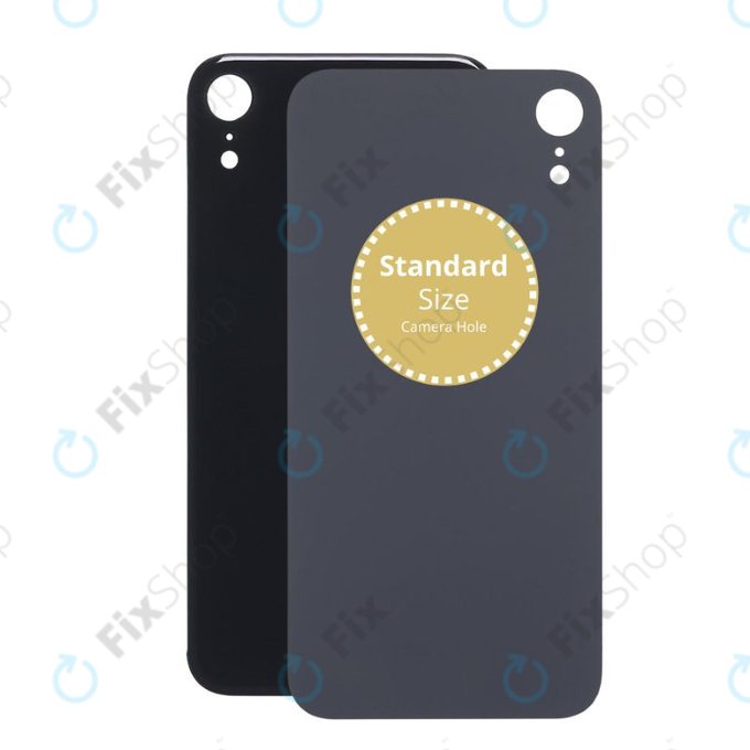 Apple iPhone XR - Sticlă Carcasă Spate (Black)