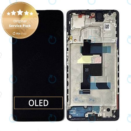 Xiaomi Poco X5 Pro 22101320G, 22101320I - Ecran LCD + Sticlă Tactilă + Ramă (Astral Black) - 5600010M2000 Genuine Service Pack