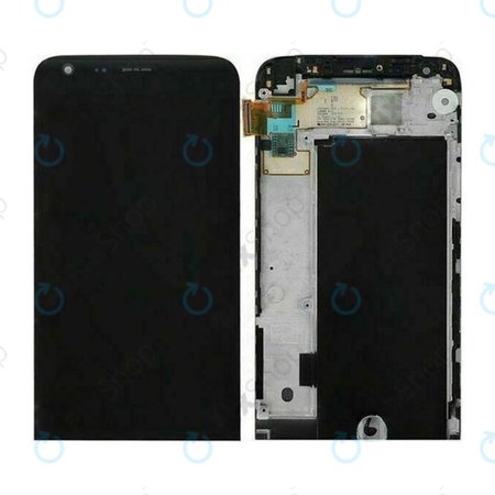 LG G5 H850 - Ecran LCD + Sticlă Tactilă + Ramă (Negru) - ACQ88809161-01