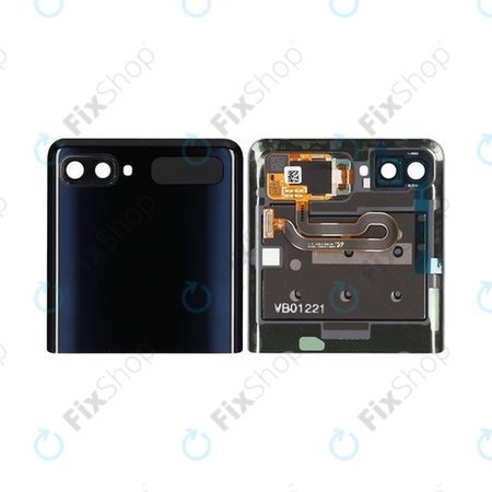 Samsung Galaxy Z Flip F700N - Carcasă Baterie Superior (Mirror Black) - GH96-13380A Genuine Service Pack