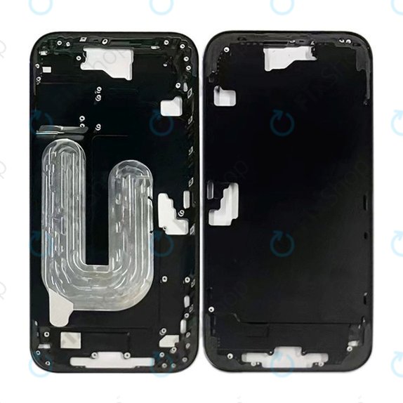 Apple iPhone 16 Plus - Ramă mijlocie + Butoane de pornire + Volum (Black)