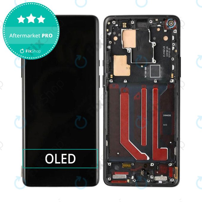 OnePlus 8 Pro - Ecran LCD + Sticlă Tactilă + Ramă (Black) OLED