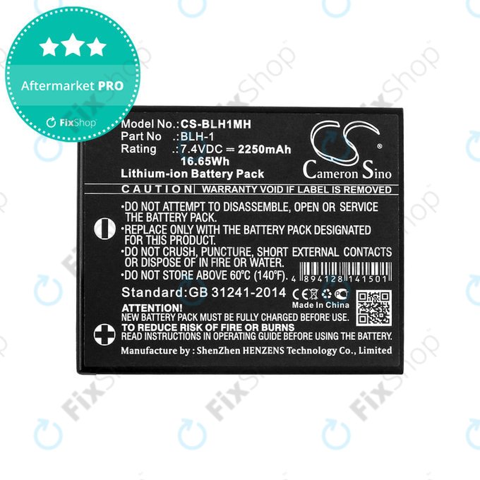 Baterie pentru Olympus E-M1, 2250mAh, Li-Ion, 7.4V, BLH-1, HQ